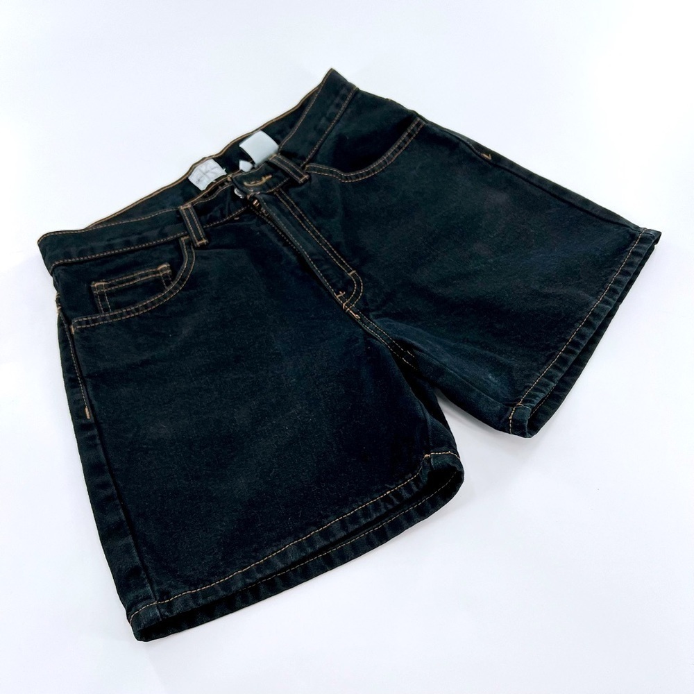Calvin Klein Jeans Black 100% Cotton Women’s Shorts size 6 - Picture 4 of 12